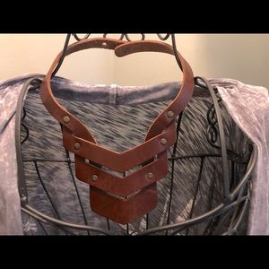 Saddleback Leather / Love 41 Essential Oils Leather Necklace (large) in Chestnut